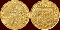 Holland Gouden dukaat NOORDELIJKE NEDERLANDEN (NETHERLANDS) - REPUBLIEK, 1581-1795 - HOLLAND - 1780, Dordrecht -