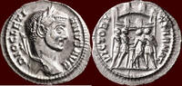 Roman Empire AR Argenteus DIOCLETIANUS (DIOCLETIAN), 284-305 - Siscia -