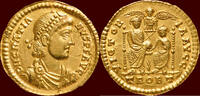 Roman Empire AV Solidus GRATIANUS (GRATIAN), 367-383 - Treverorum -