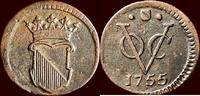 ½ Duit NOORDELIJKE NEDERLANDEN (NETHERLANDS) - REPUBLIEK, 1581-1795 - NEDERLANDS OOST-INDIË (DUTCH EAST INDIES) - V.O.C. - STAD UTRECHT -