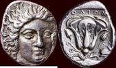  CARIAN ISLANDS, RHODOS -  circa 408-394 BC AR Tetradrachm 408-394 BC v. Chr. ss  /  vz