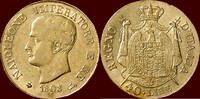 40 Lire ITALY, KINGDOM - NAPOLEON I, 1805-1814 - 1808 M, Milano (Milan) -