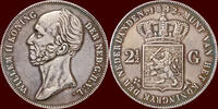 Koninkrijk der Nederlanden NEDERLAND (NETHERLANDS, KINGDOM) - WILLEM II, 1840-1849 - 2   Gulden 1842 vz-