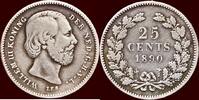 Koninkrijk der Nederlanden 25 Cents 1890 NEDERLAND (NETHERLANDS, KINGDOM... 216.74 £  +  21.67 £ shipping