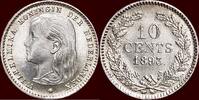 Koninkrijk der Nederlanden NEDERLAND (NETHERLANDS, KINGDOM) - WILHELMINA, 1890-1948 - 10 Cents 1893 zeer mooi unz prachtexemplaar