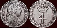  4 Pence 1702 ENGLAND, KINGDOM - WILLIAM III, 1694-1702 -  or groat 1702... 99.70 £  +  21.67 £ shipping
