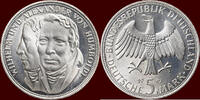  5 Mark 1967 F GERMANY - BRD -  1967 F, Stuttgart “von Humboldt” unz 7.80 £  +  21.67 £ shipping