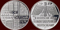  5 Mark 1975 F GERMANY - BRD -  1975 F, Stuttgart “Europäisches Denkmals... 8.67 £  +  21.67 £ shipping