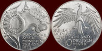  10 Mark 1972 J GERMANY - BRD -  1972 J, Hamburg “OLYMPIADE MÜNCHEN 1972... 9.10 £  +  21.67 £ shipping