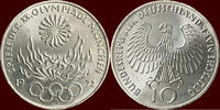  10 Mark 1972 D GERMANY - BRD -  1972 D, München “OLYMPIADE MÜNCHEN 1972... 9.10 £  +  21.67 £ shipping