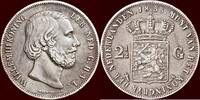 Koninkrijk der Nederlanden 2 ½ Gulden NEDERLAND (NETHERLANDS, KINGDOM) - WILLEM III, 1849-1890 - 1853/2 -