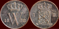 Koninkrijk der Nederlanden 1 Cent NEDERLAND (NETHERLANDS, KINGDOM) - WILLEM III, 1849-1890 - -
