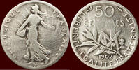  50 Centimes 1902 FRANCE - THIRD REPUBLIC, 1871-1940 -  1902, Paris  2.60 £ Tax included +  13.02 £ shipping