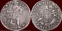 Zeeland Daalder NOORDELIJKE NEDERLANDEN (NETHERLANDS) - REPUBLIEK, 1581-1795 - ZEELAND - van 5 schellingen 1686, Middelburg -