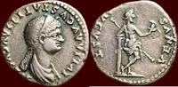 Roman Empire AR Denarius (80-81) JULIA, daughter of Titus - Rome vf / xf