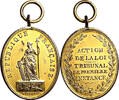 NAPOLEON UND SEINE ZEIT Bronzemedaille, vergoldet 1800 1. Republik (1793... 203.73 £  +  13.00 £ shipping