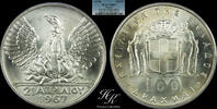 Greece 100 DRACHMAI 1967 Silver 1967 (1970) 100 Drachmai PCGS MS67 Greec... 190.73 £  +  26.01 £ shipping