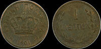 Greece Lepton 1901 Copper lepton 1901 Crete , Greece unz 84.63 &pound;  +  33.85 &pound; shipping