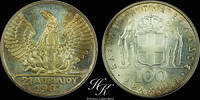 Greece 100 DRACHMAI 1967 Silver 1967 (1970) 100 Drachmai PROOF LIKE Gree... 253.90 &pound;  +  33.85 &pound; shipping