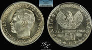 Greece 50 LEPTA 50 Lepta 1973 Konstantinos B PCGS MS67 Greece -