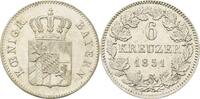 Bayern 6 Kreuzer Maximilian II. Joseph 1848-1864 -