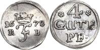 Braunschweig-Calenberg-Hannover 4 Pfennig Johann Friedrich 1665-1679 -