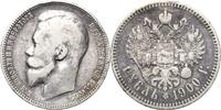 Russland Nikolaus II. 1894-1917 Rubel 1900, Kl. Randfehler, fast sehr schön/sehr schön
