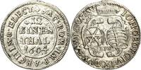 Sachsen-Kurlinie ab 1547 (Albertiner) 1/12 Taler (Doppelgroschen) Johann Georg IV. 1691-1694 -