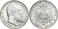 Württemberg 3 Mark 1914 Wilhelm II. 1891-1918 Min. Randfehler, fast vorz... 34.68 £  +  26.01 £ shipping