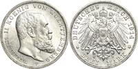 Württemberg 3 Mark 1914 Wilhelm II. 1891-1918 Min. Randfehler, vorzüglic... 43.35 £  +  26.01 £ shipping