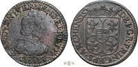 Feudal France liard Principality of Arches-Charleville, Charles Ier de Gonzague (1601-1637), rare, -