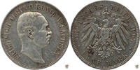 Sachsen 5 Mark 1907 E Friedrich August III. sehr schön 60.69 £  +  5.03 £ shipping