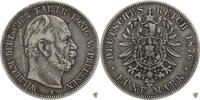 Preussen 5 Mark 1876 A Wilhelm I. sehr schön 34.68 £  +  5.03 £ shipping