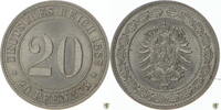 Deutsches Reich 20 Pfennig 1887 A kleiner Reichsadler stempelglanz 65.02 £  +  5.03 £ shipping