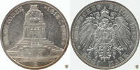 Sachsen 3 Mark 1913 E Friedrich August III. - Völkerschlachtdenkmal vorz... 39.01 £  +  5.03 £ shipping