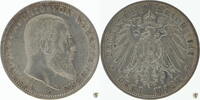 Württemberg 3 Mark 1912 F Wilhelm II. vorzüglich 34.68 £  +  5.03 £ shipping