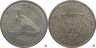 Weimarer Republik Räumung des Rheinlands 5 Reichsmark 1930 A unzirkuliert
