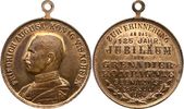 Sachsen-Albertinische Linie Bronzemedaille Friedrich August III. 1904-1918. -