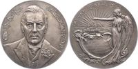 Personenmedaillen Versilberte Bronzemedaille Chamberlain, Joseph *1836, +1914, britischer Politiker und Staatsmann. -