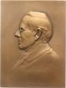 Personenmedaillen Einseitige Bronzeplakette Rosegger, Peter *1843 Alpl/Steiermark, +1918 Krieglach, österreichischer Dichter und Schriftsteller. -