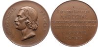 Personenmedaillen Bronzemedaille Maréchal, Charles-Laurent *1801 Metz, +1887 Bar-le-Duc, französischer Maler und Glasmacher. -