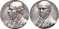 Personenmedaillen Versilberte Bronzemedaille Menzel, Adolf *18.12.1815 in Breslau, +9.2.1905 Berlin, Maler und Zeichner. -