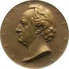 Personenmedaillen Einseitige Bronzemedaille Goethe, Johann Wolfgang von *1749 Frankfurt, +1832. -