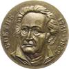 Personenmedaillen Einseitige Bronzemedaille Goethe, Johann Wolfgang von *1749 Frankfurt, +1832. -