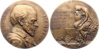 Personenmedaillen Bronzemedaille Menzel, Adolf *18.12.1815 in Breslau, +9.2.1905 Berlin, Maler und Zeichner. -