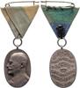 Bayern Tragbare ovale Silbermedaille Kronprinz Ruprecht. -