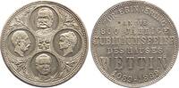 Sachsen-Albertinische Linie Versilberte Bronzemedaille Albert 1873-1902. -