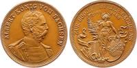 Sachsen-Albertinische Linie Bronzemedaille Albert 1873-1902. -
