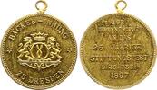 Sachsen-Dresden, Stadt vergoldete Bronzemedaille -