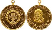 Sachsen-Dresden, Stadt / Trachau vergoldete Bronzemedaille -